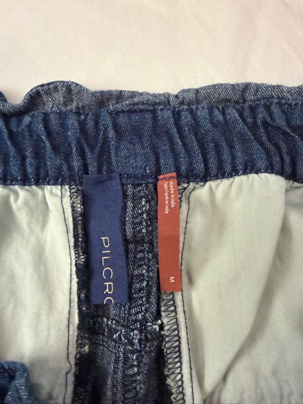 ANTHROPOLOGIE PILCRO Patchwork Denim Mini Skirt M - Picture 8 of 16